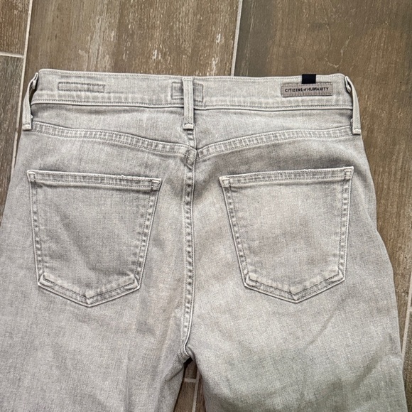 Citizens Of Humanity Rocket Crop High Rise skinny Jeans in Light Gray - Picture 8 of 12